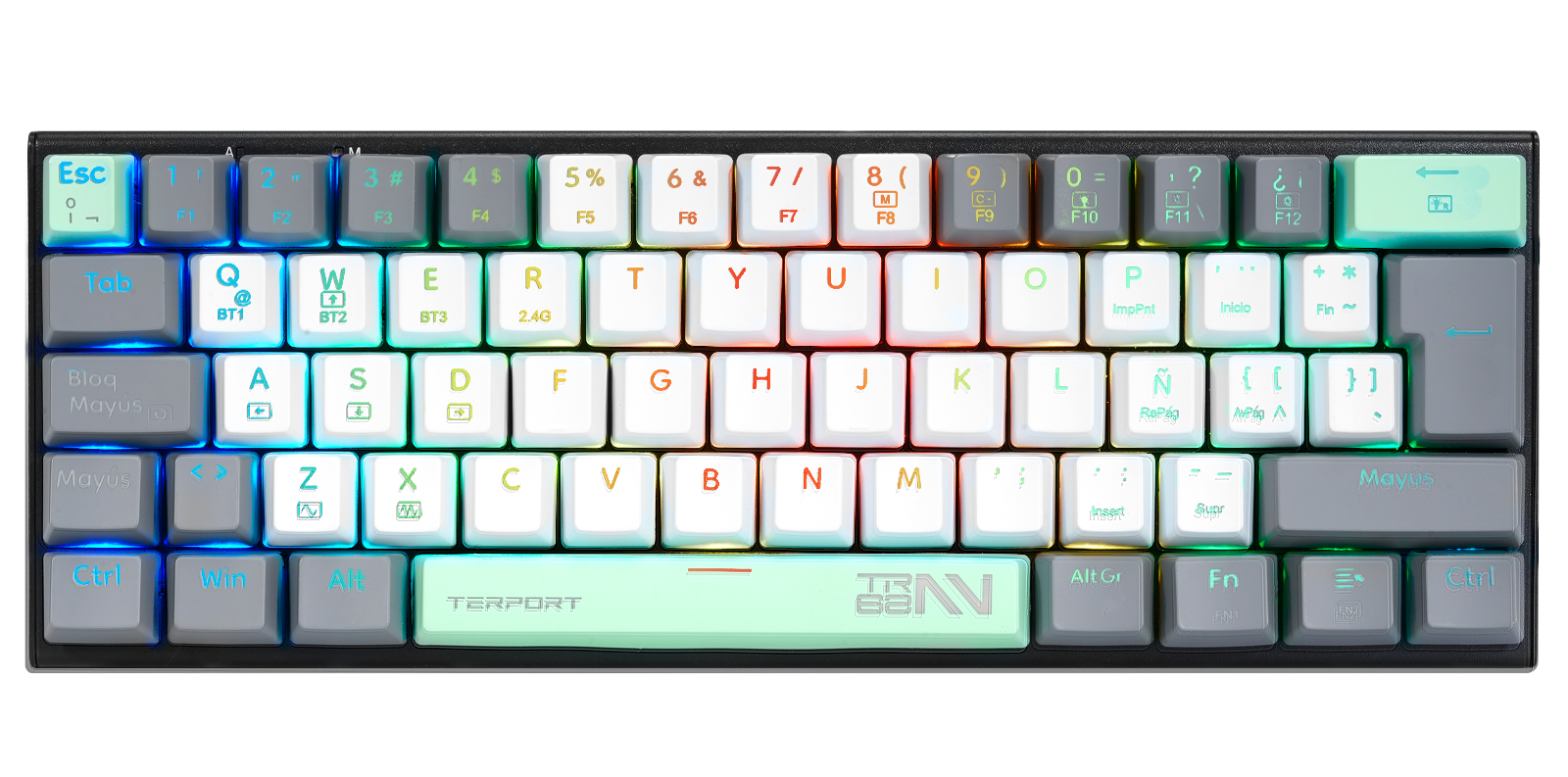 TERPORT Z11 65% Teclaod Inalámbrico Español 65 Teclas