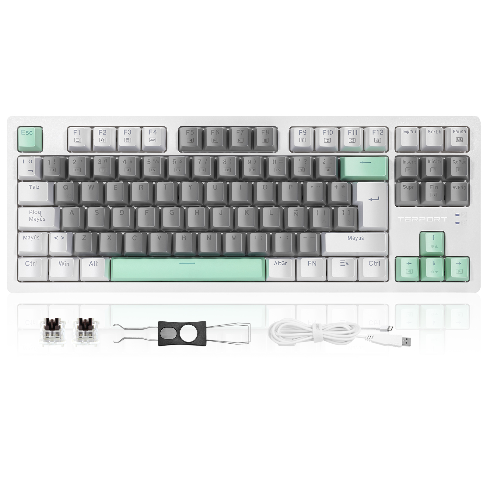 TERPORT TR95-88 Teclado Mecánico Español Tkl 80%