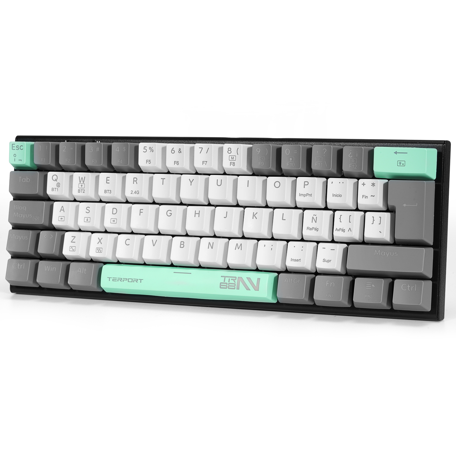 Terport Z11 60% Teclado Inalambrico Español 62 Teclas