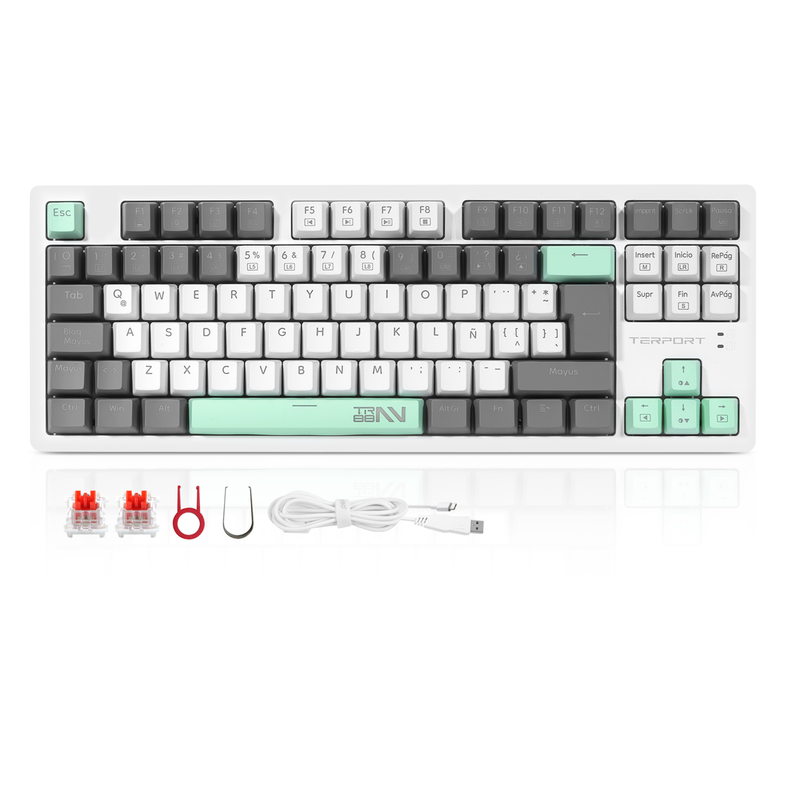 TERPORT TR95-88 80% Teclado Gamer Español Tkl