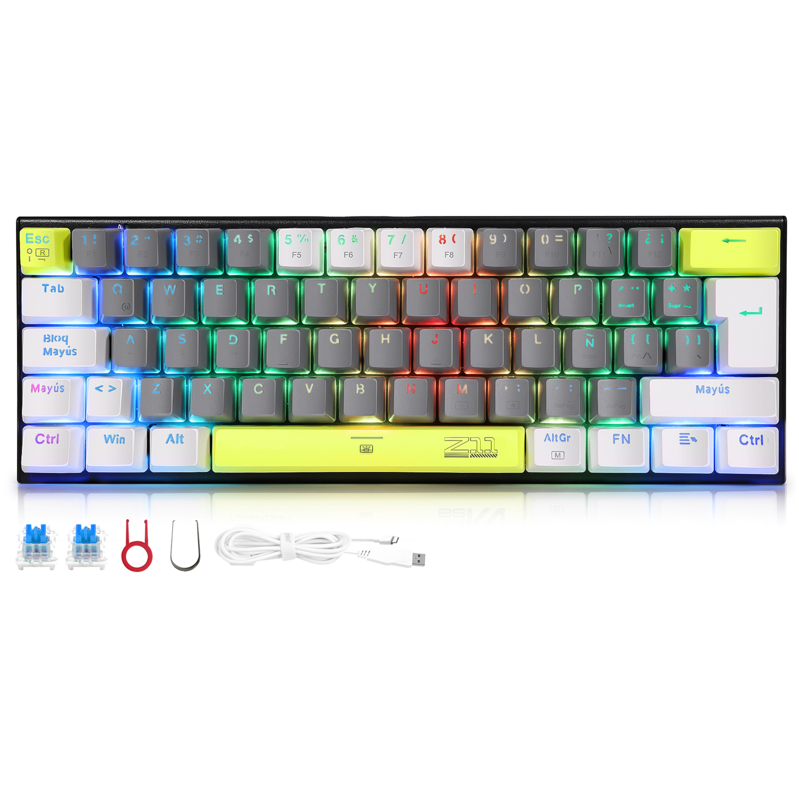 TERPORT Z11 Teclado Mecánico Español 60%