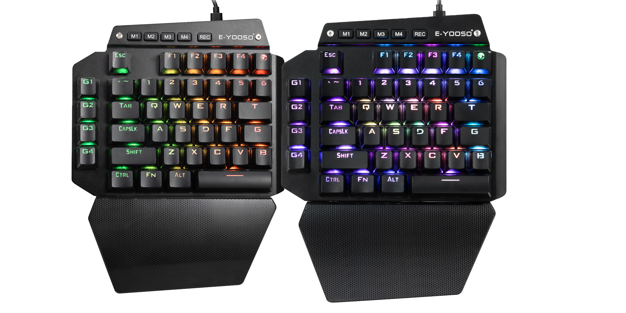 Teclado mecánico gamer TERPORT de una mano con retroiluminación RGB y teclas macro