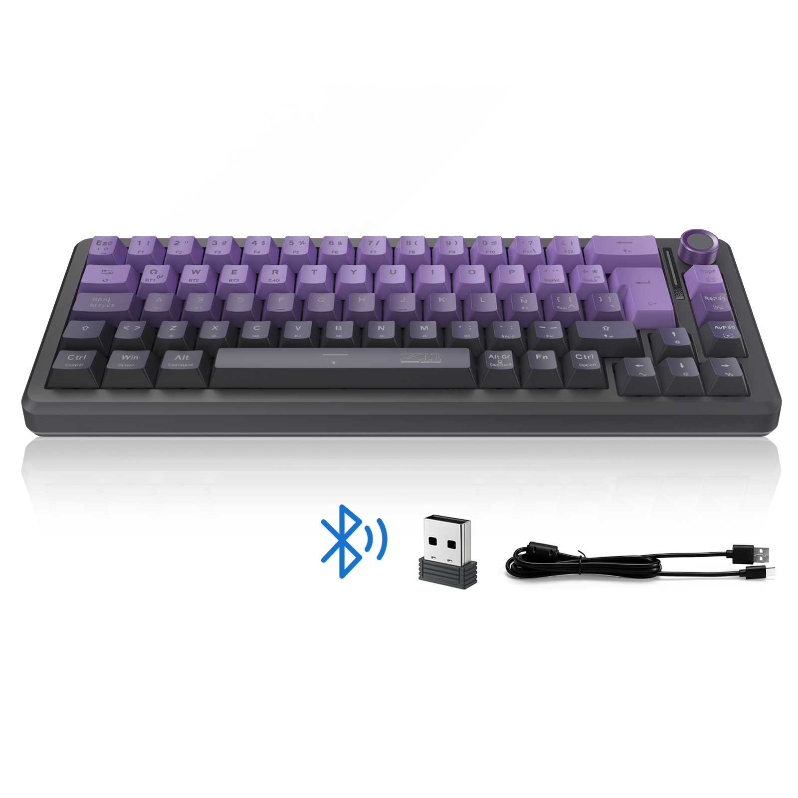 Z11 Teclado Inalámbrico RGB con Gasket y 5 Capas